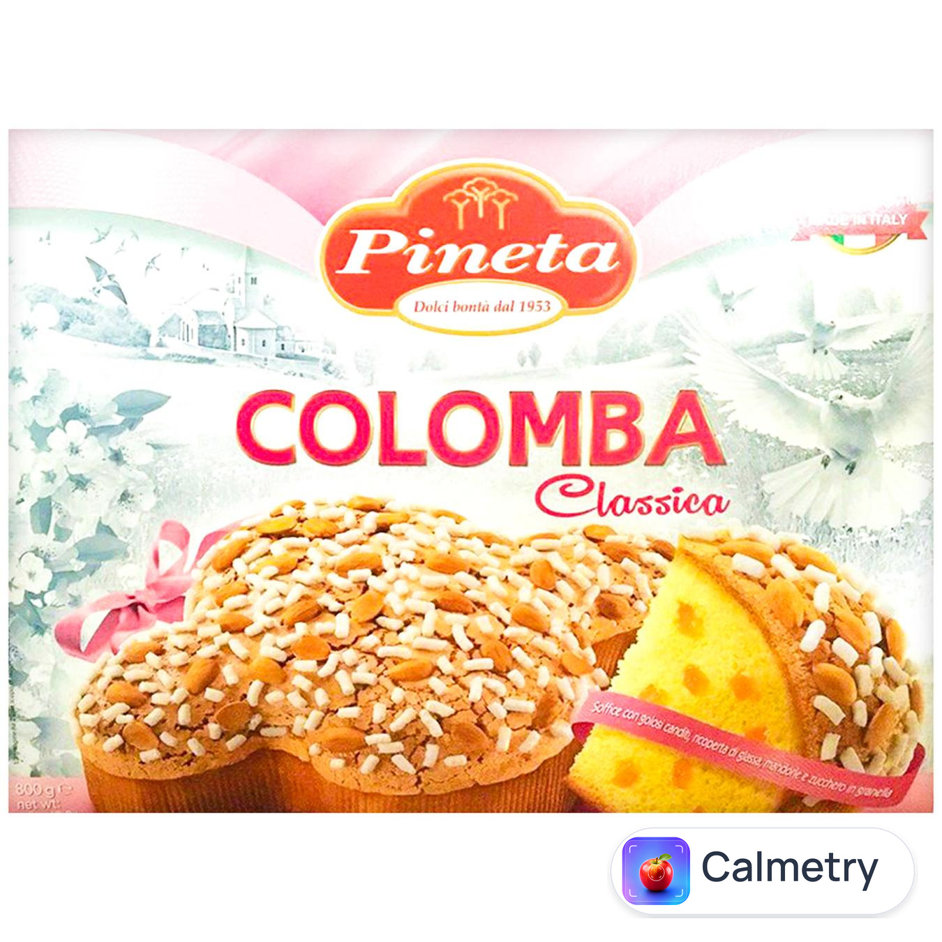 Панеттон Pineta Colomba з мигдалем та цукатами 800г