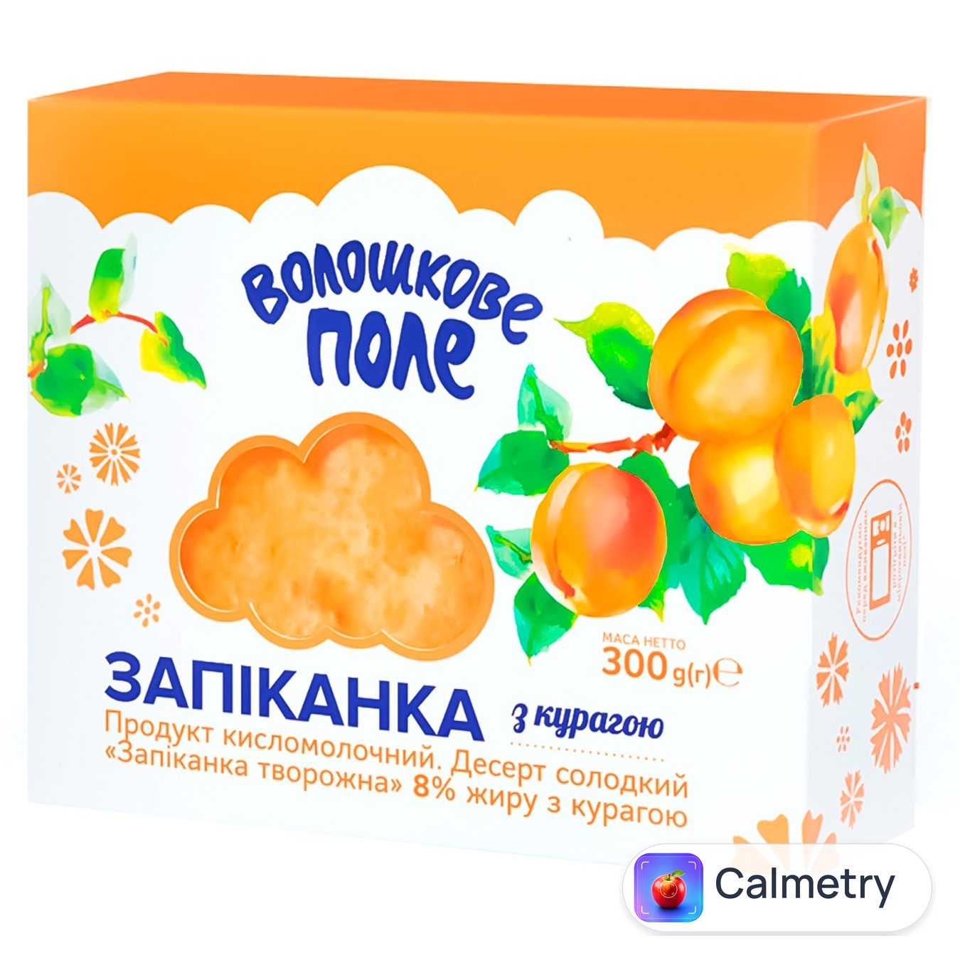 Запіканка Волошкове Поле з курагою 8% 300г