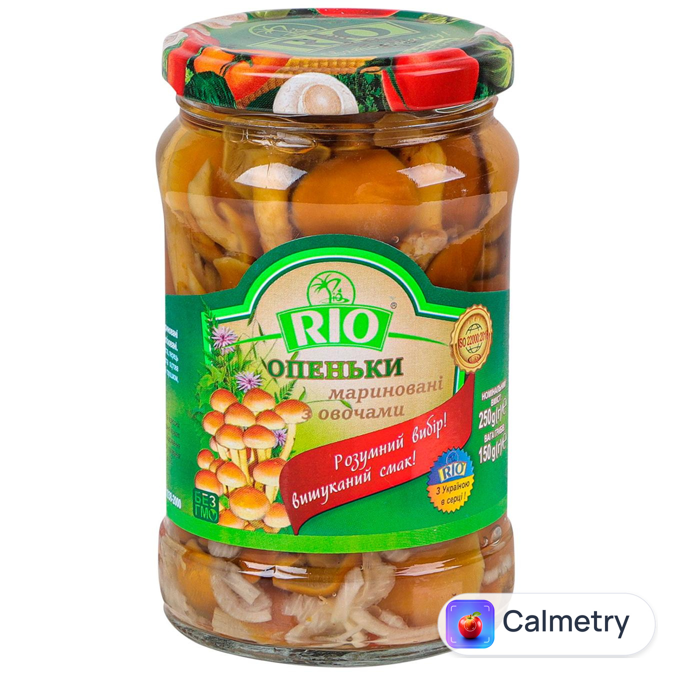 Гриби Rio Опеньки мариновані з овочами 250г — фото продукту