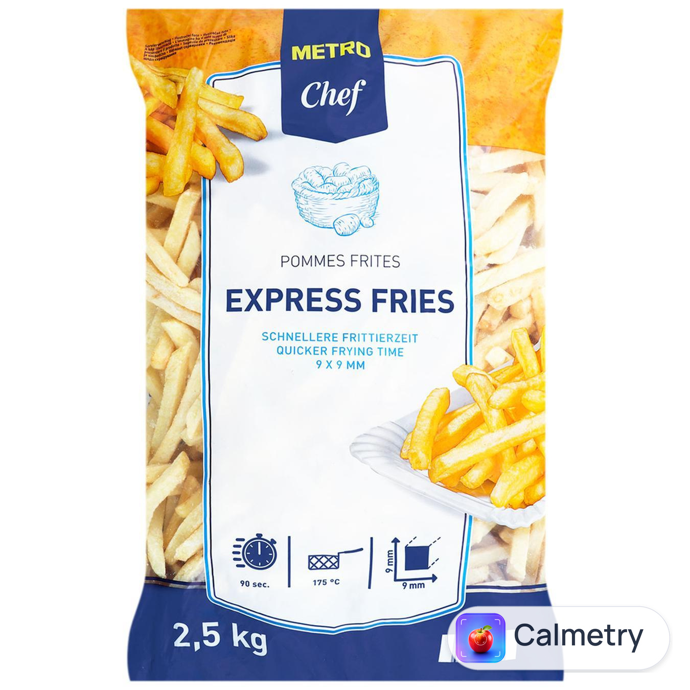 Картопля фрі Metro Chef Експрес 9х9мм 2,5кг