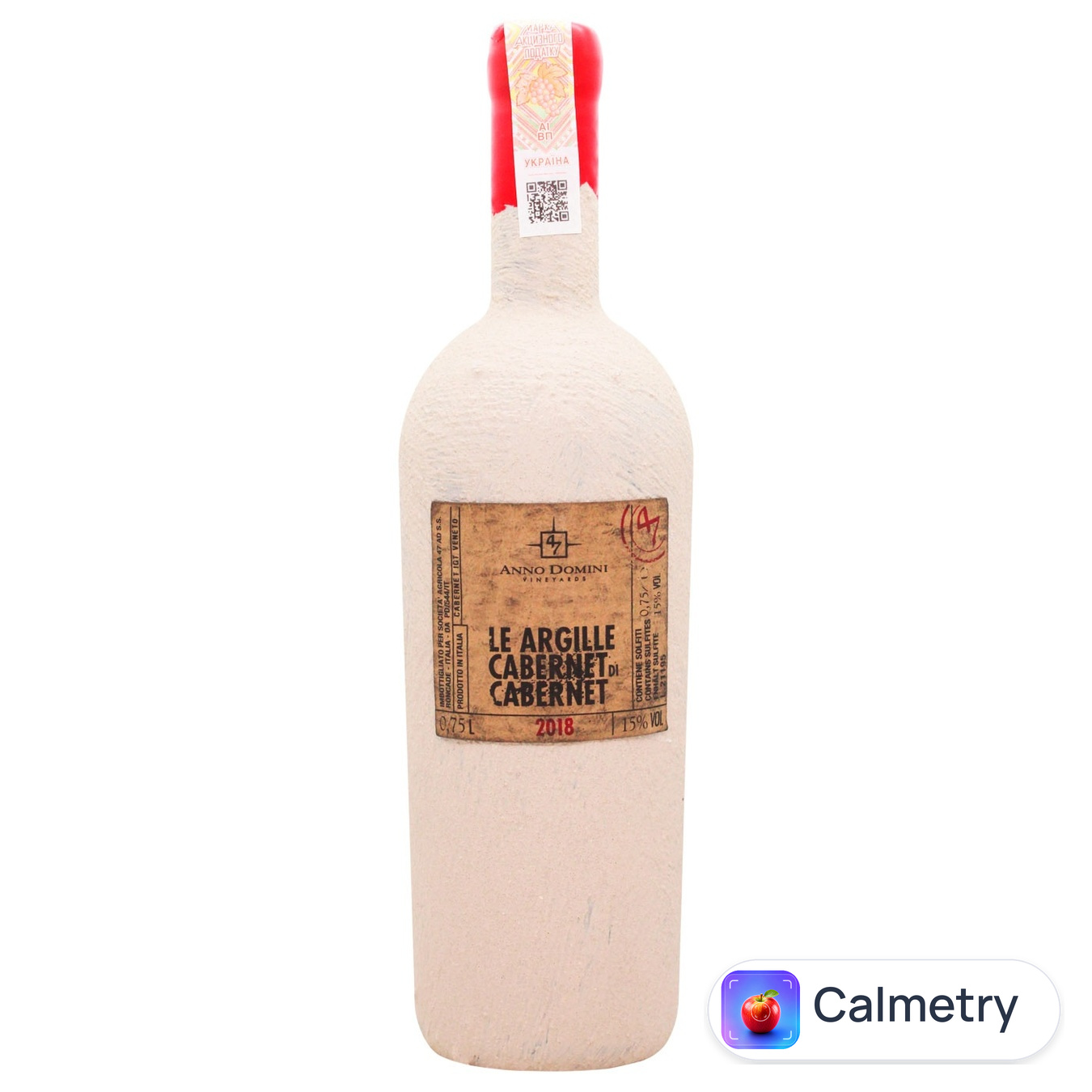 Вино 47 Anno Domini Le Argille Cabernet червоне сухе 15% 0,75л