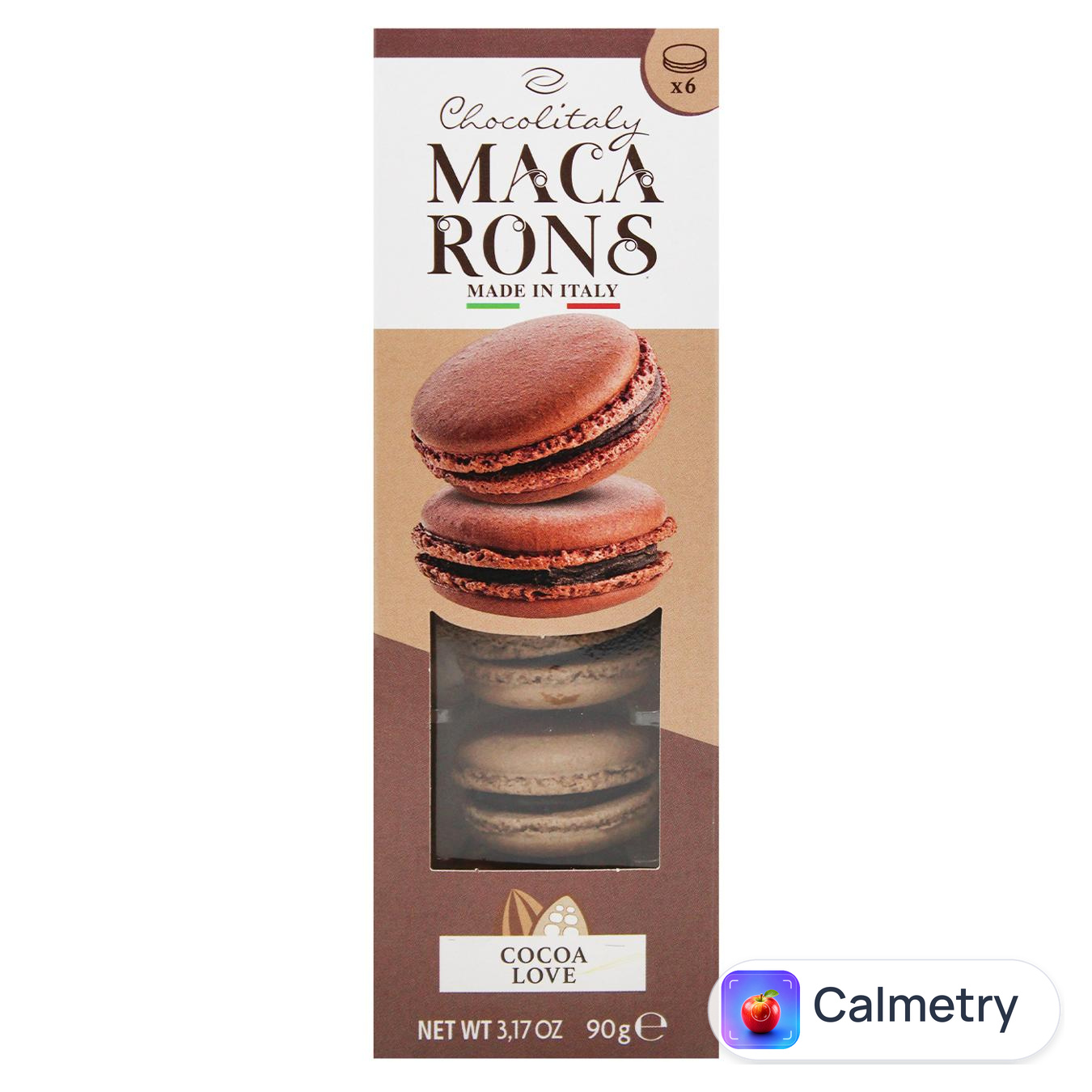 Макаруни Chocolitaly зі смаком шоколаду 90г — фото продукту