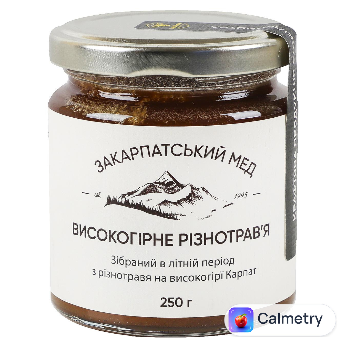 Мед Медовий Край Високогірне різнотрав'я 250г — фото продукту