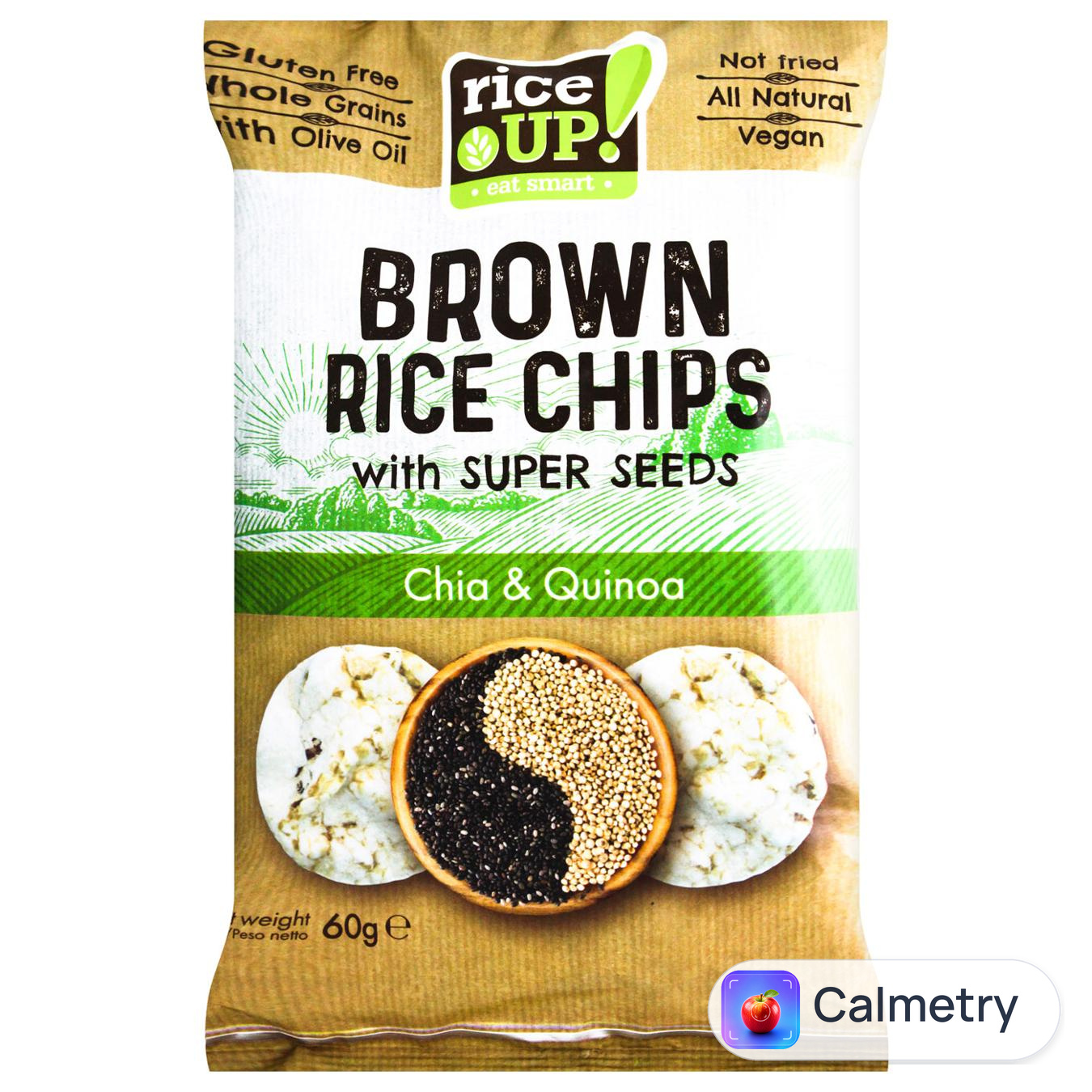 Чипси рисові Rice Up! з насінням чіа і кіноа 60г