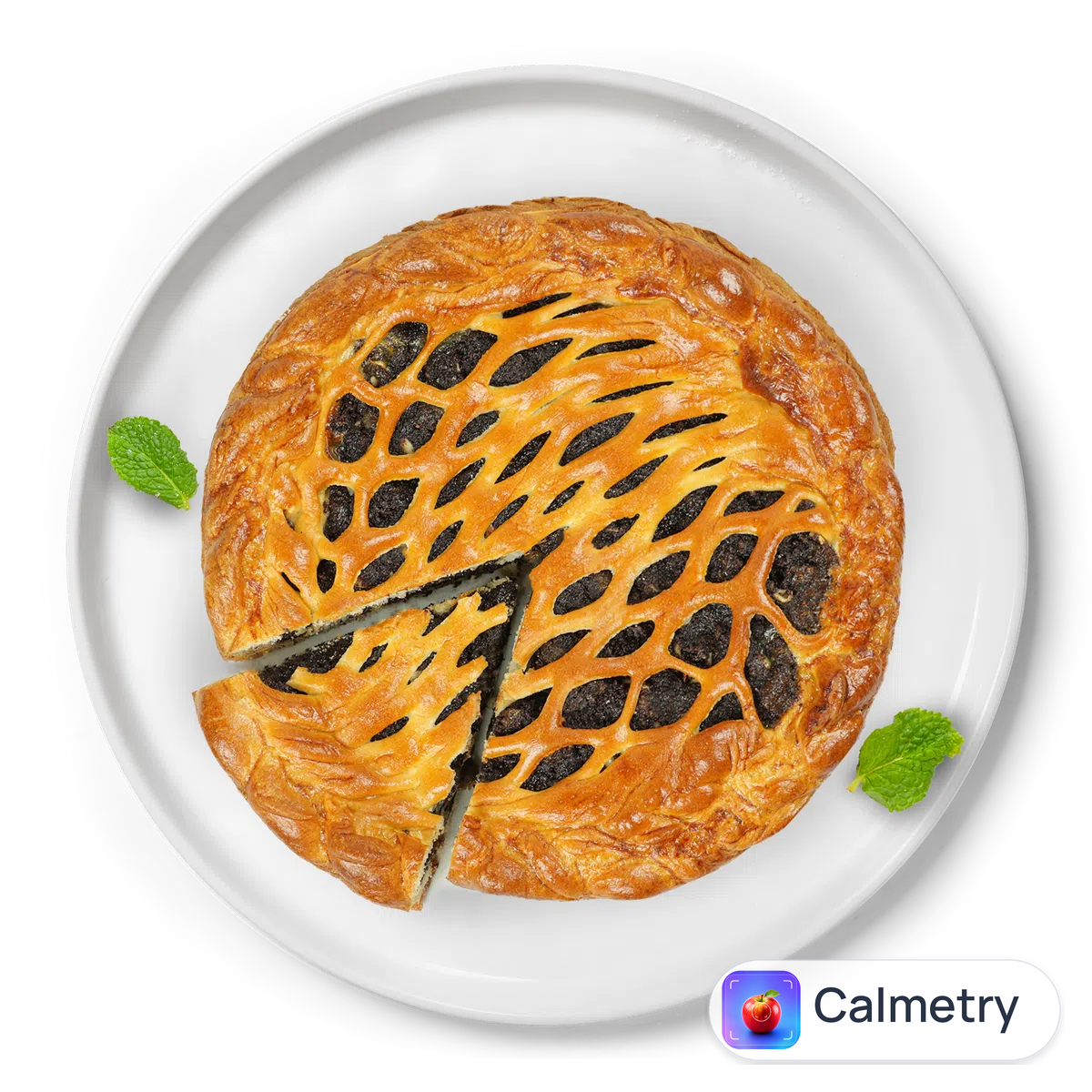 Пиріг з маком, родзинками та горіхами