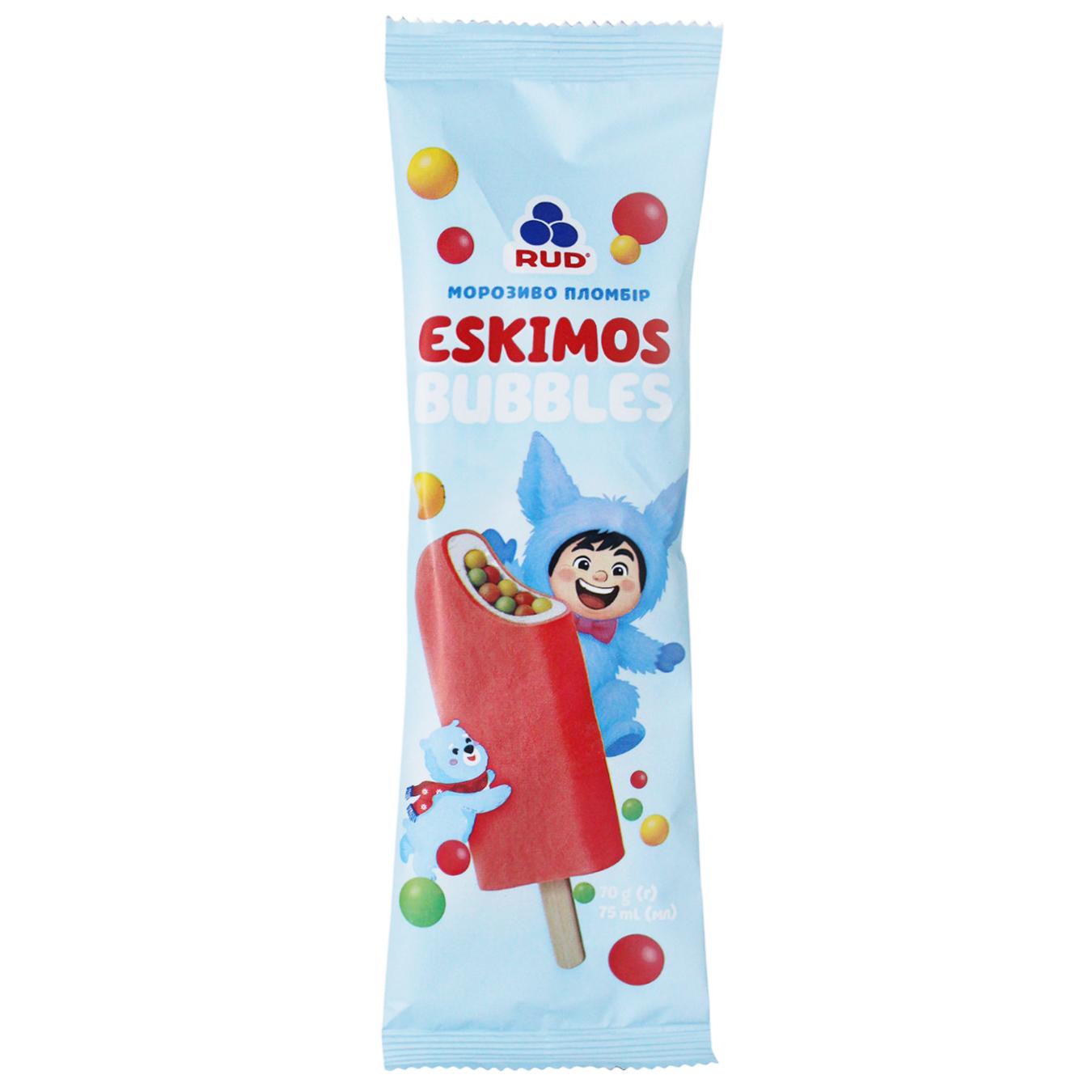 Морозиво Рудь Ескімос Bubbles 70г — фото продукту