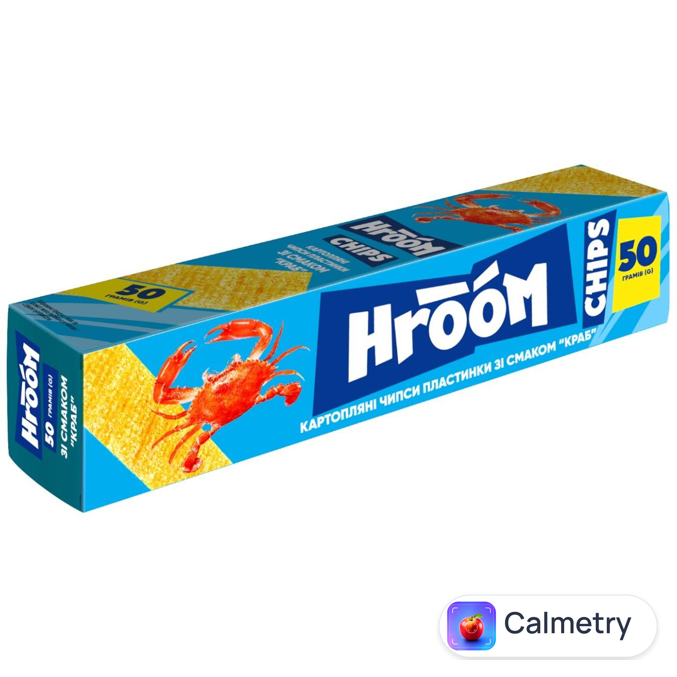 Чипси картопляні Hroom зі смаком крабів 50г