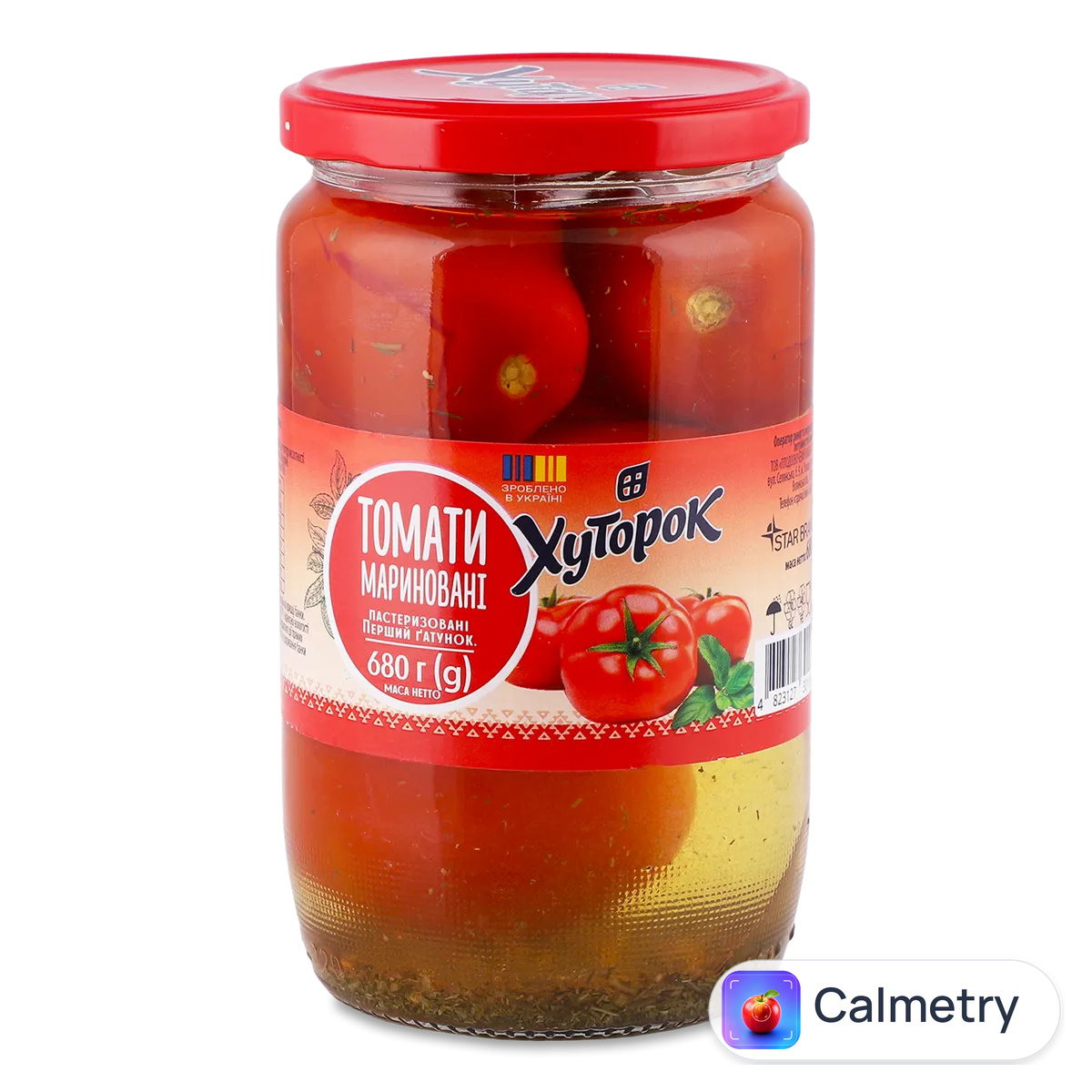 Томати Хуторок мариновані 680г