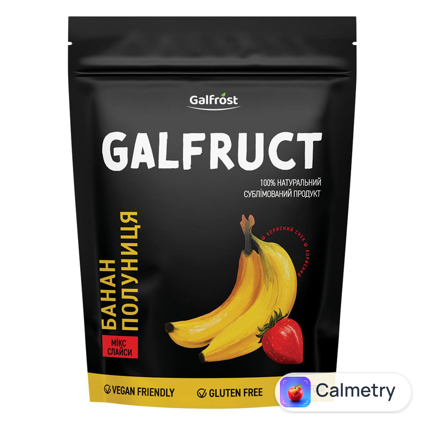 Полуниця та банан Galfruct сублімовані 20г — фото продукту