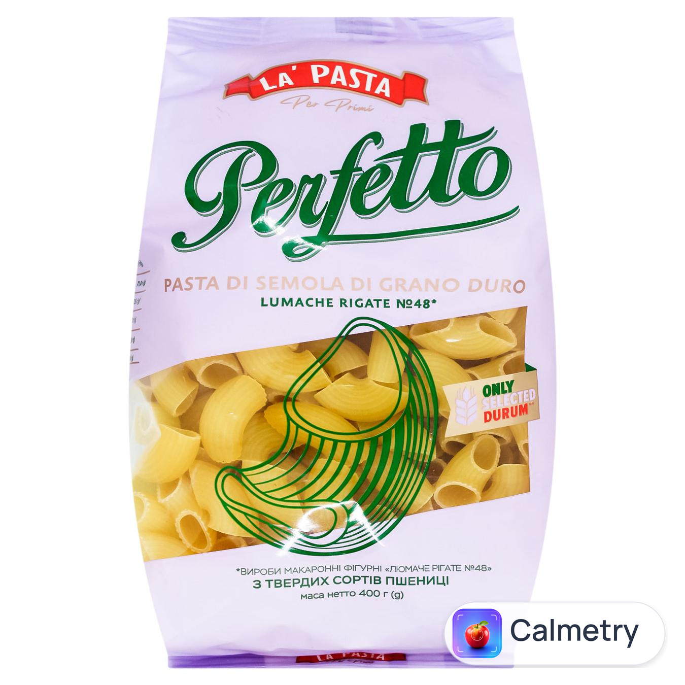 Макаронні вироби La Pasta Perfetto люмаче рігате 400г — фото продукту