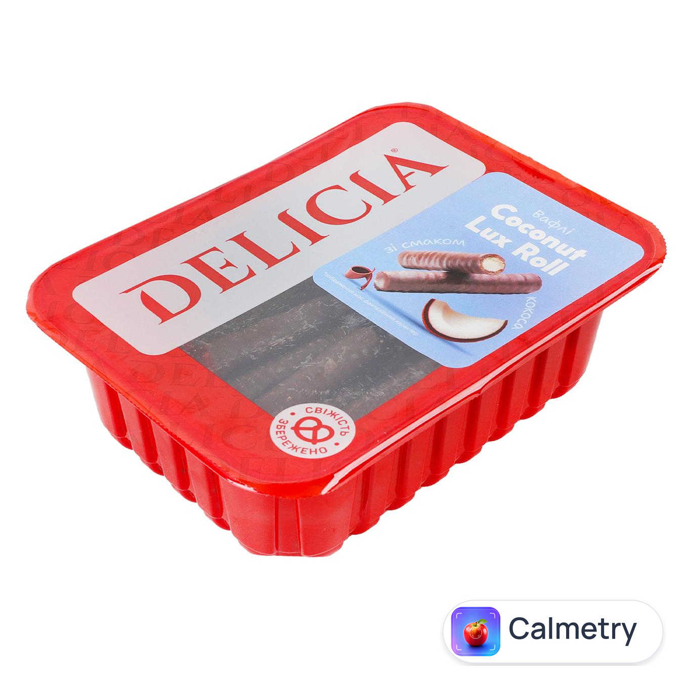 Вафлі Delicia Coconut Lux Roll зі смаком кокоса 450г — фото продукту