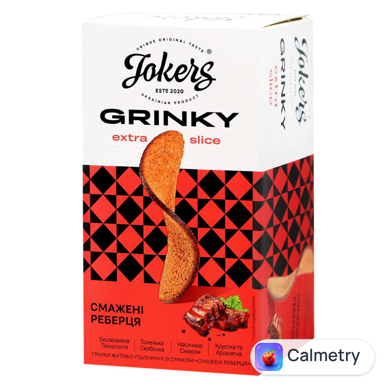 Грінки Jokers Extra Slice смажені реберця 90г — фото продукту