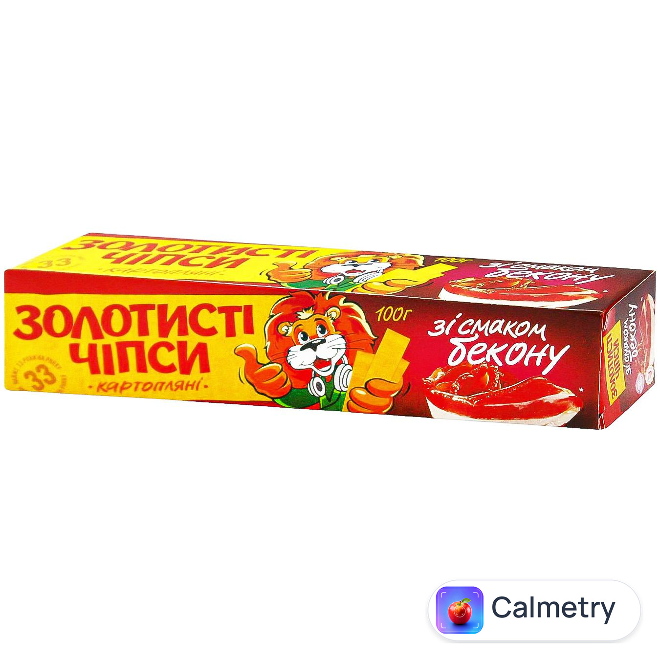 Чипси Жайвір Золотисті картопляні зі смаком бекону 100г