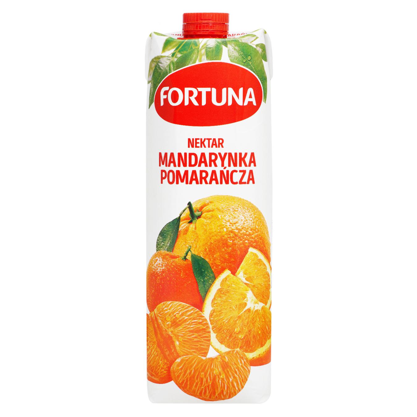 Нектар Fortuna мандарин, апельсин 1л — фото продукту