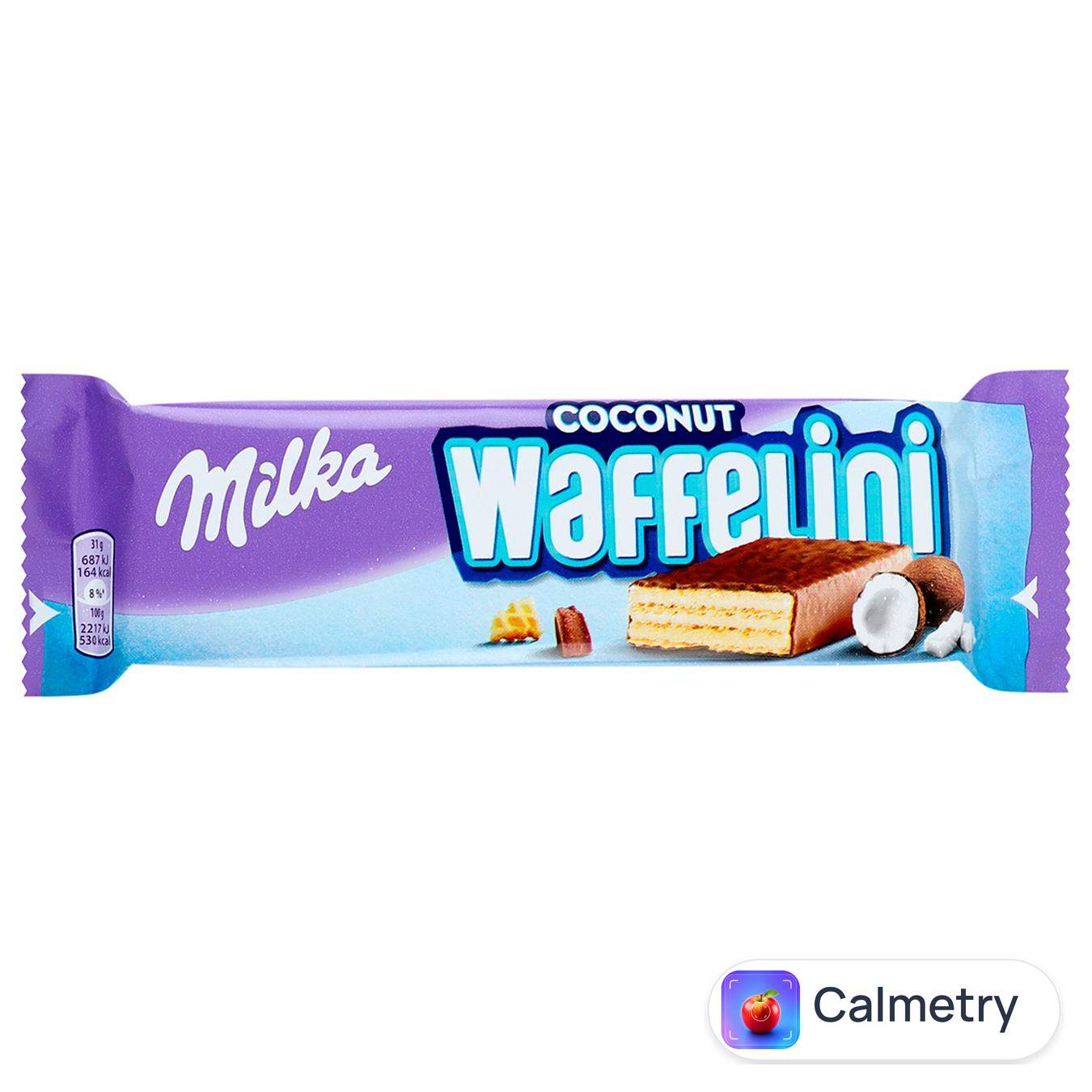 Вафлі Milka Waffelini з кокосом 31г — фото продукту