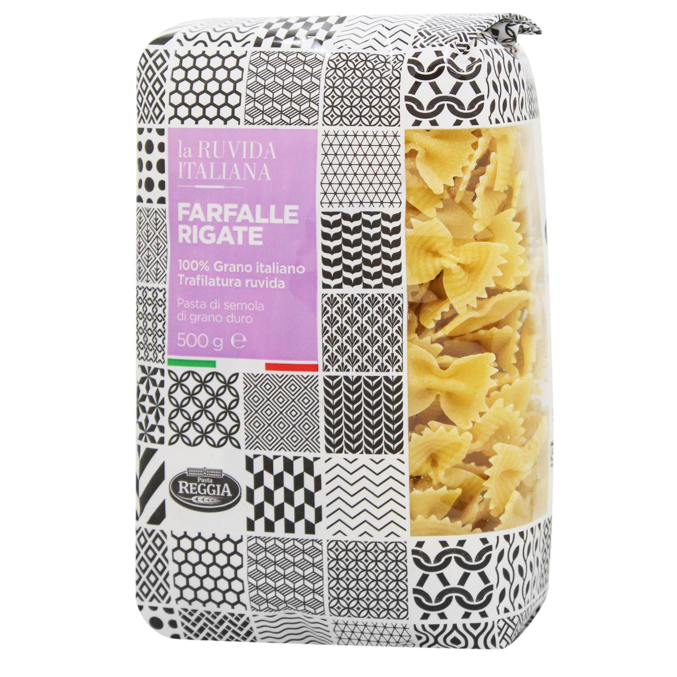 Макаронні вироби La Ruvida Farfalle Rigate 500г — фото продукту
