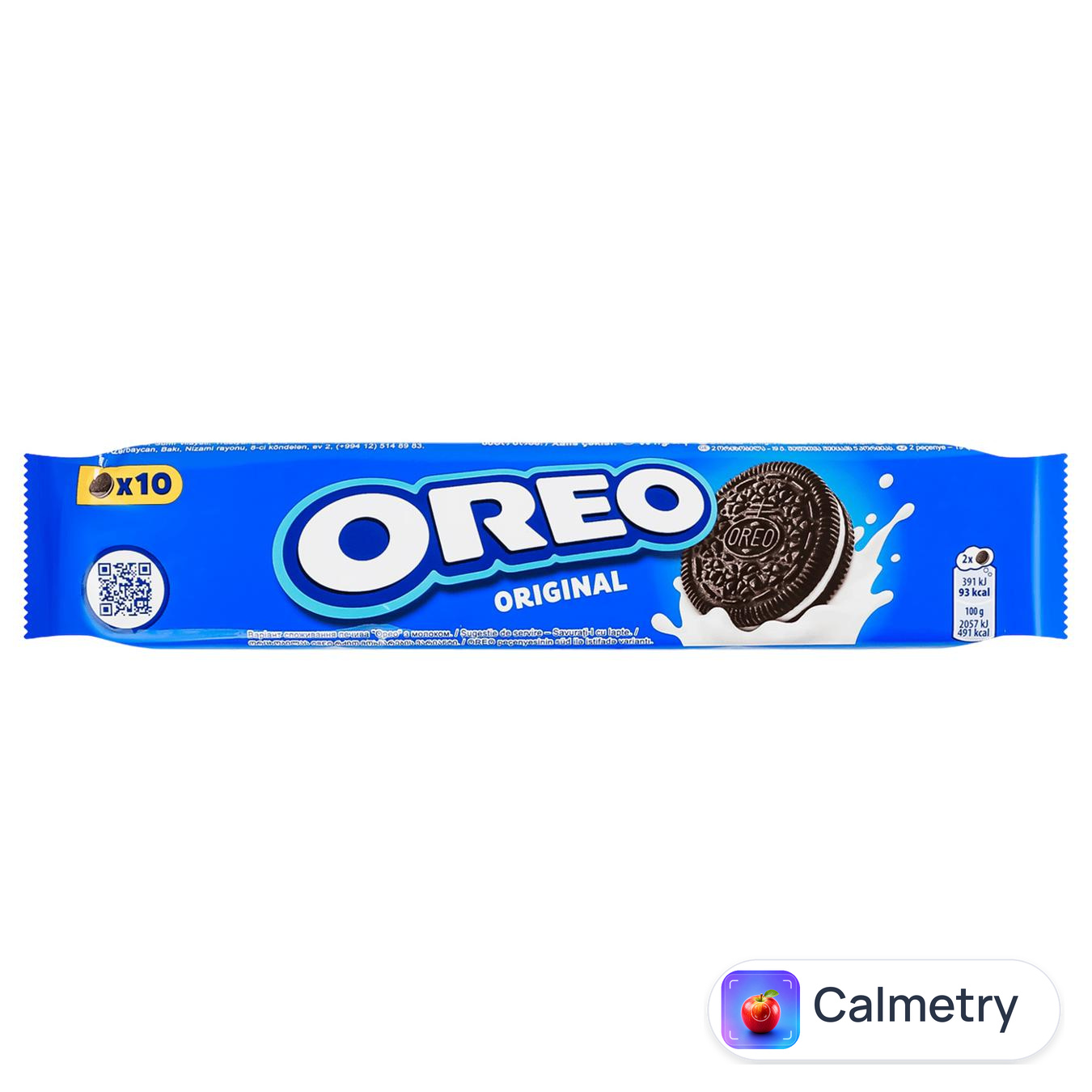 Печиво-сендвіч Oreo з какао та кремовою ванільною начинкою 95г — фото продукту