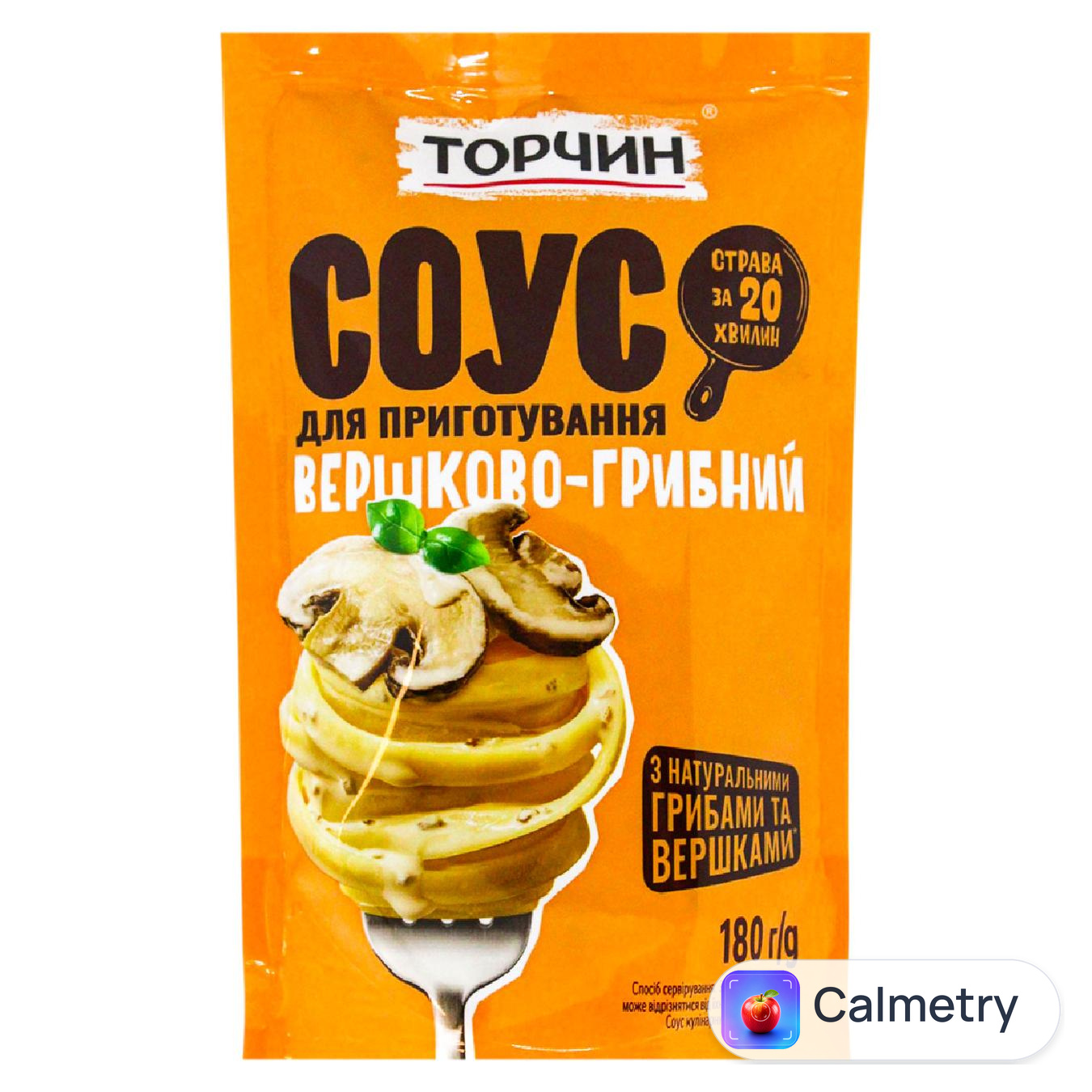 Соус Торчин Вершково-грибний кулінарний 180г — фото продукту