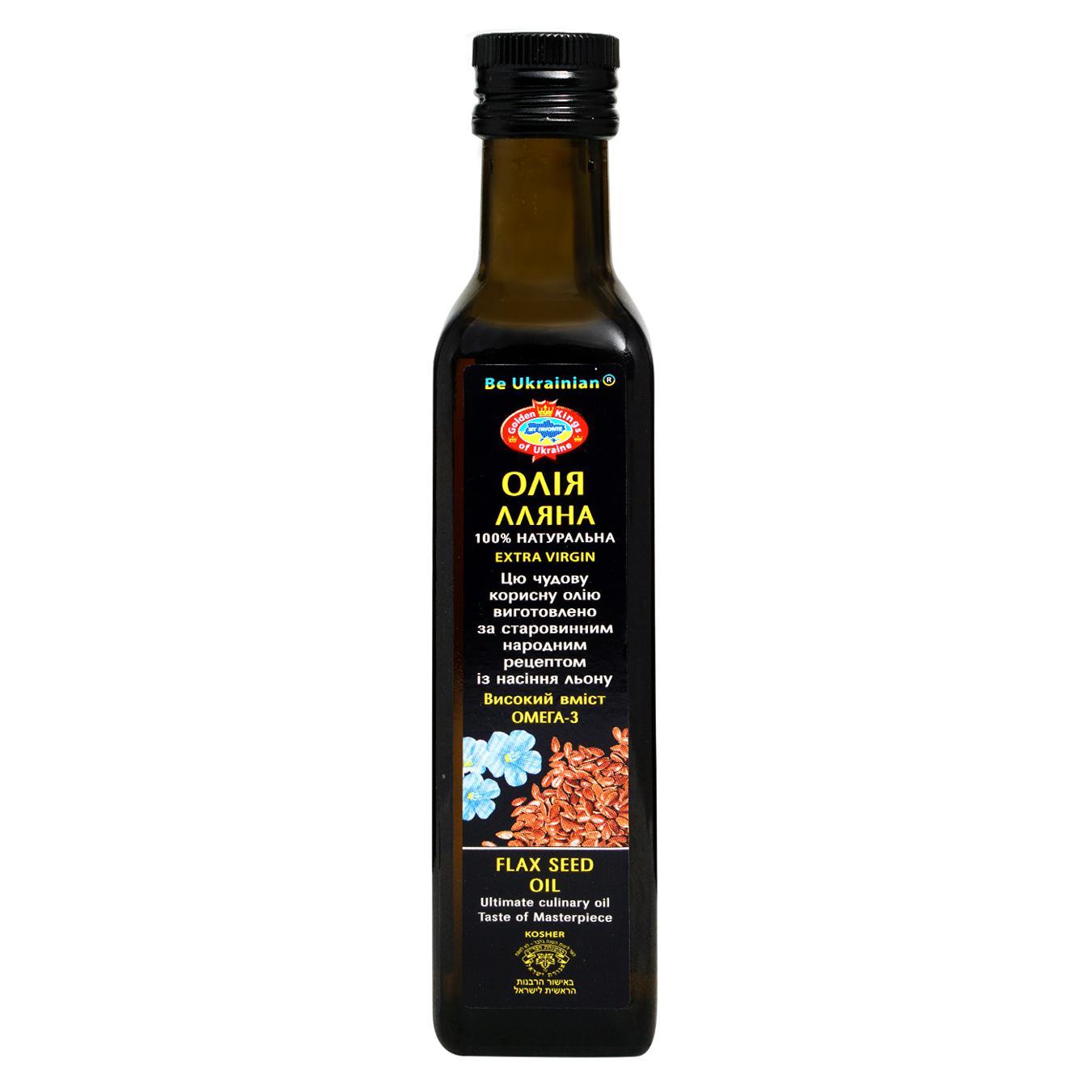 Олія лляна Golden Kings of Ukraine 240мл — фото продукту