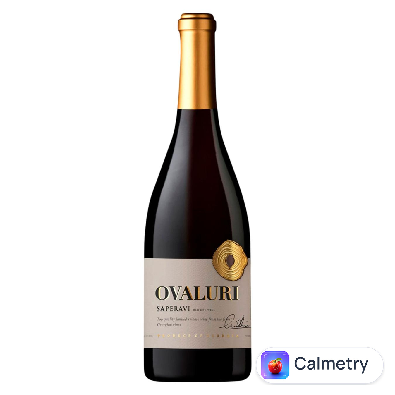 Вино Ovaluri Saperavi червоне сухе 12,6% 0,75л