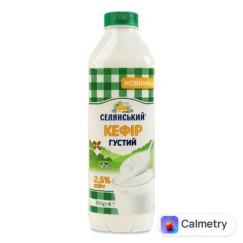 Кефір Селянський густий 2,5% пет, 850г