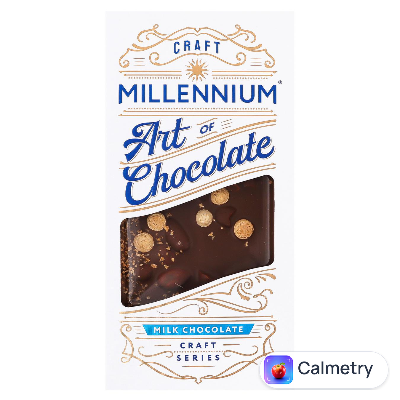 Шоколад молочний Millennium Craft Series з мигдалем та печивом амаретті 100г — фото продукту