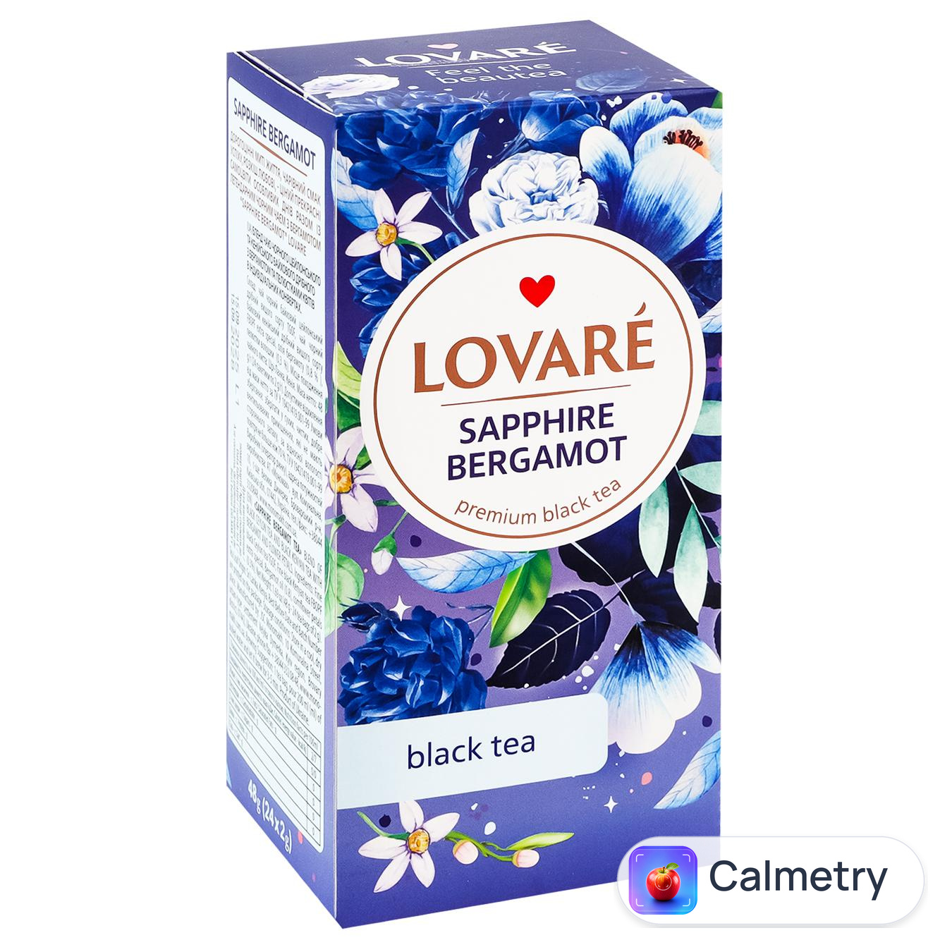 Чай чорний Lovare Sapphire Bergamot 2г*24шт — фото продукту