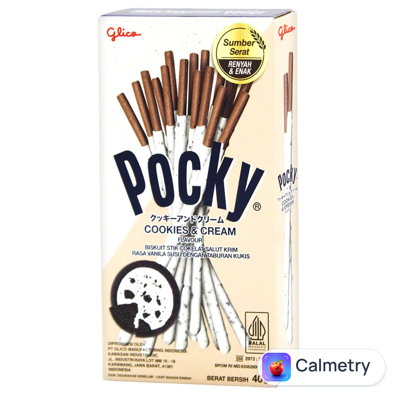 Палички шоколадні Pocky Cookies & Cream 40г