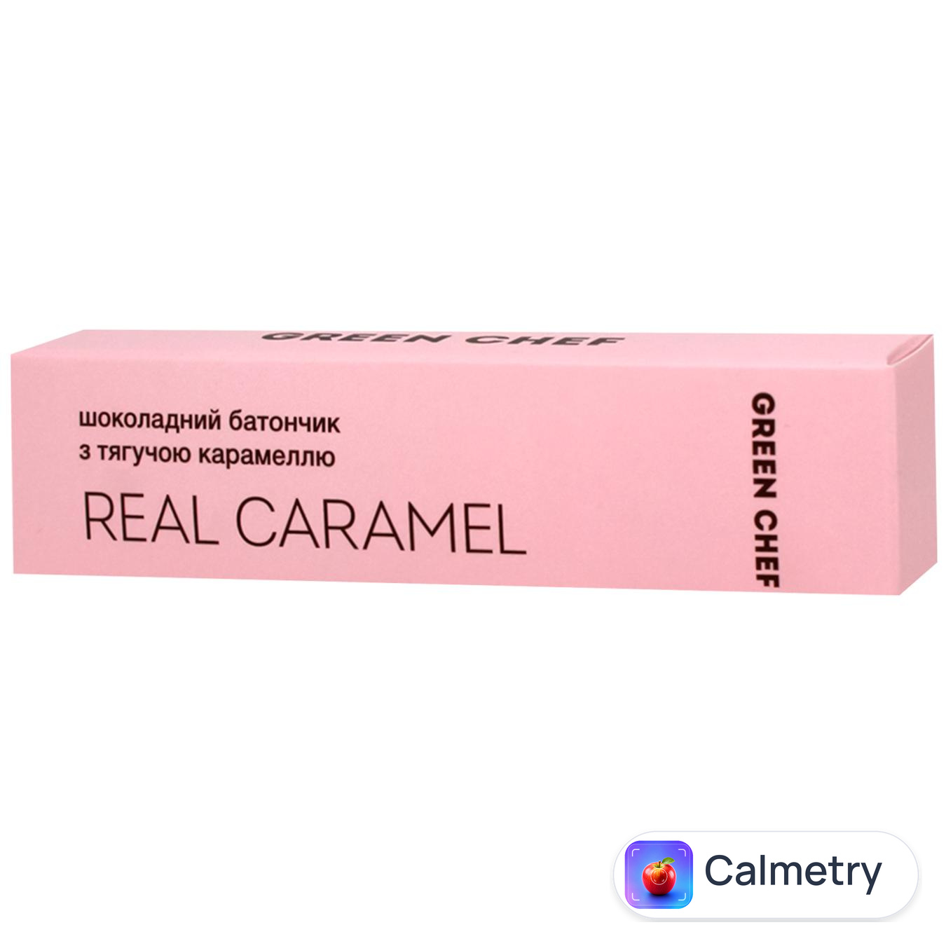 Батончик Green Chef Real Caramel з сиропом агави та кокосовим цукром 55г — фото продукту