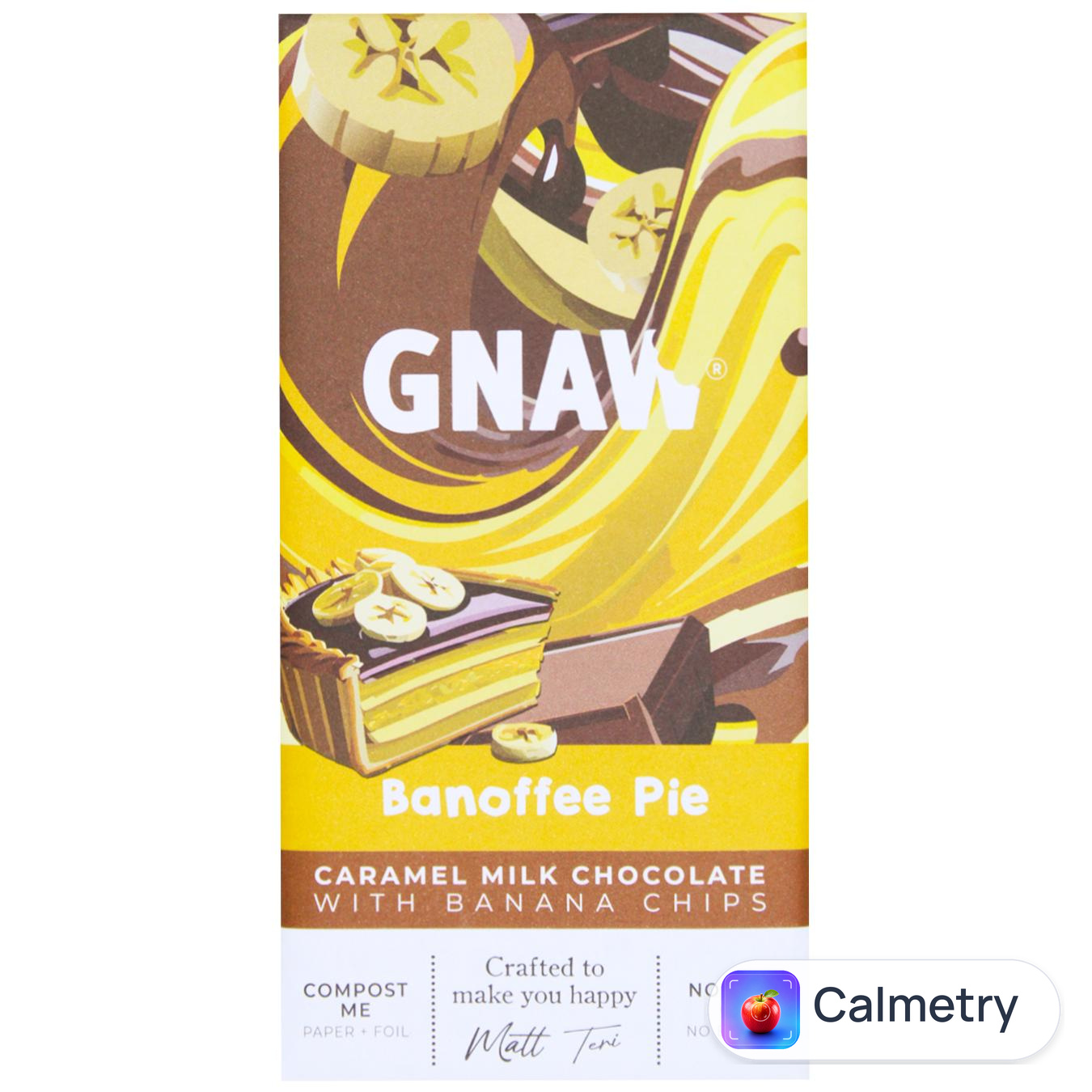 Шоколад молочний Gnaw Банановий пиріг 80г
