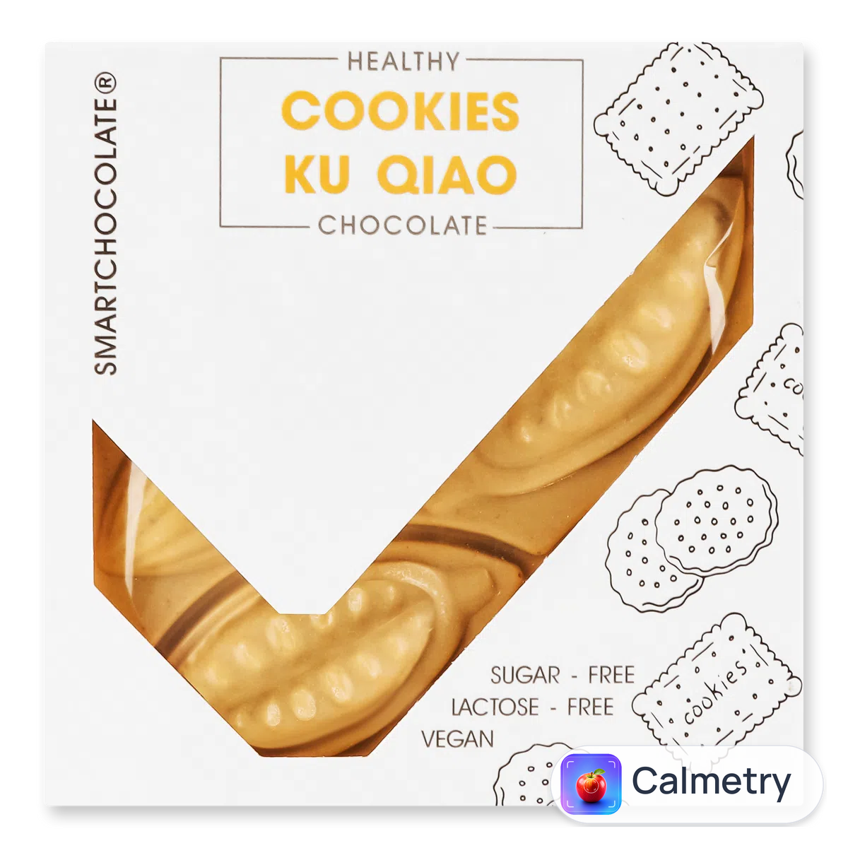 Шоколад SmartChocolate Cookies Ku Qiao без цукру 70г