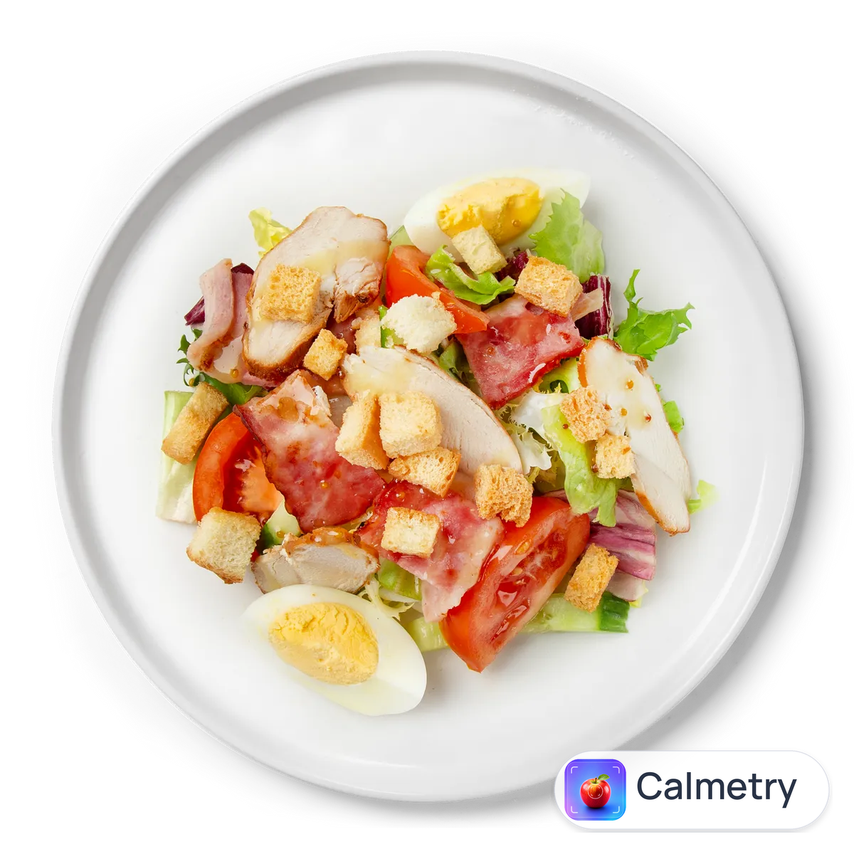Салат з курячим філе та часниковим соусом