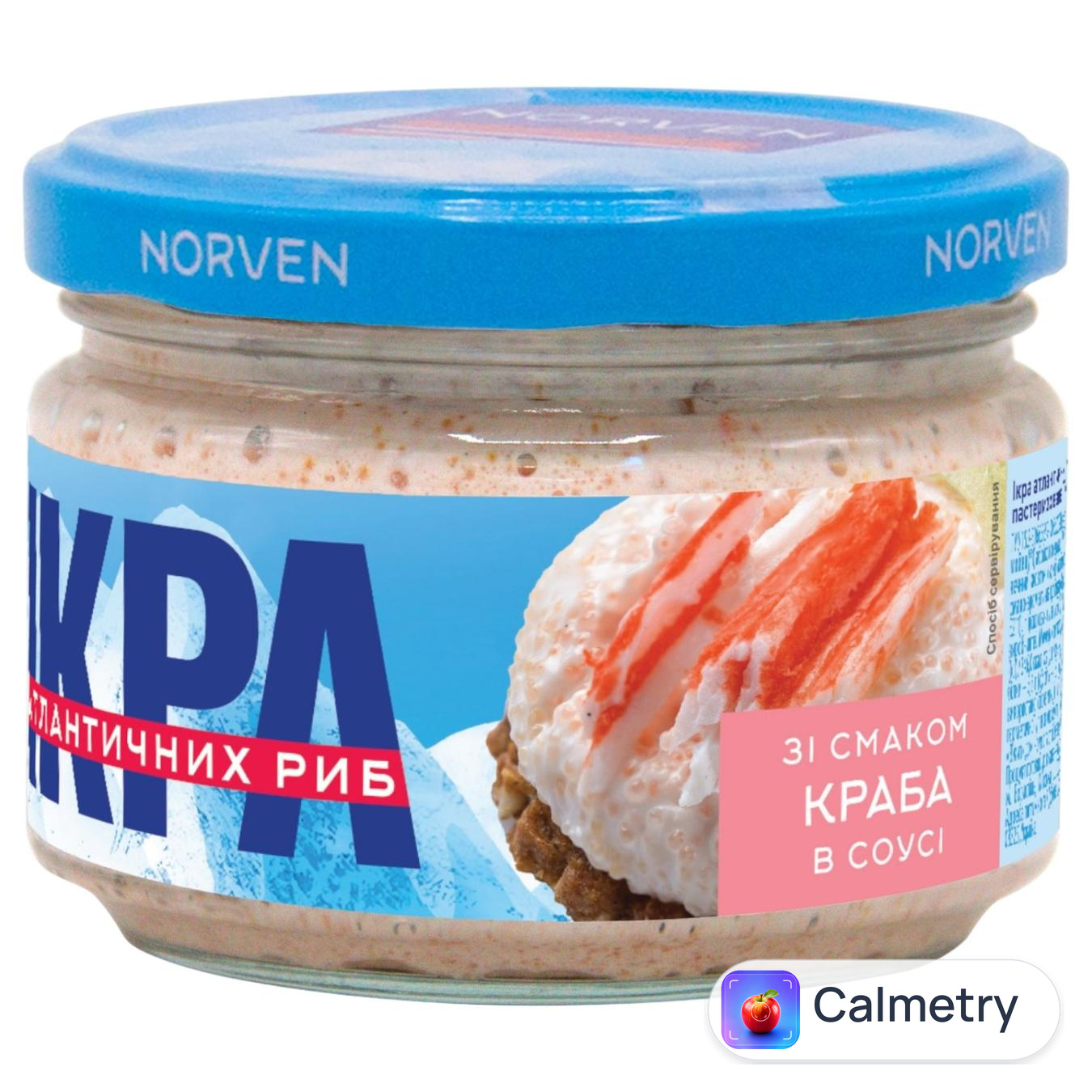 Ікра атлантичних риб Norven із мясом краба 160г