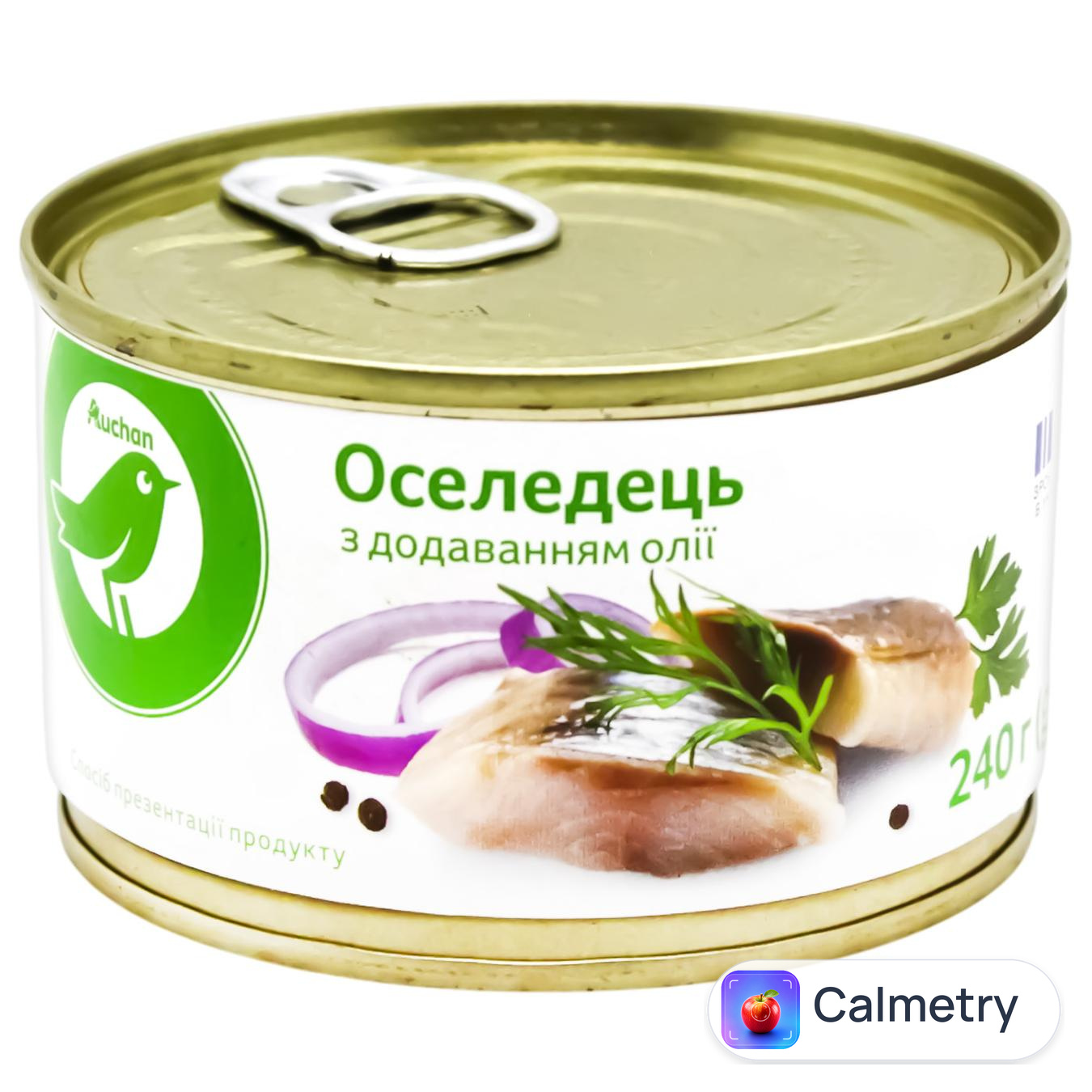 Оселедець Auchan з додаванням олії 240г