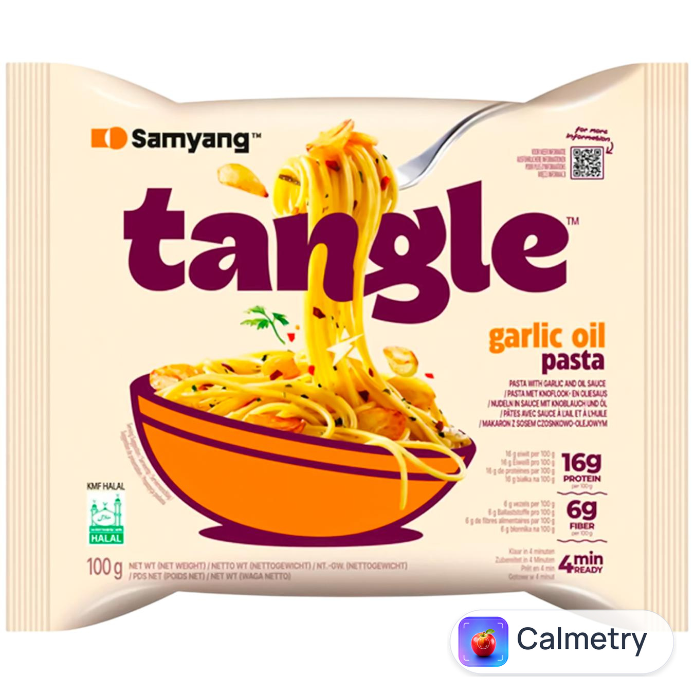 Локшина Samyang Tangle зі смаком часникової олії 105г