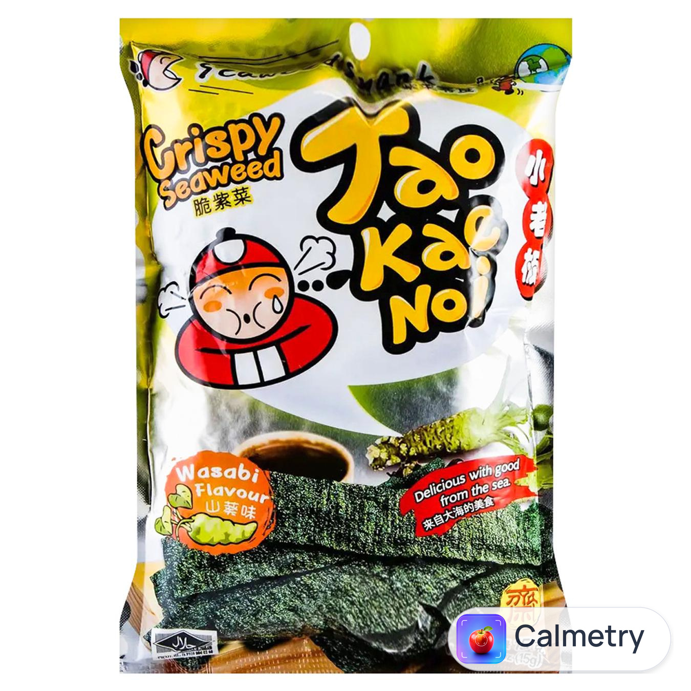 Хрусткі норі Taokaenoi зі смаком васабі 15г