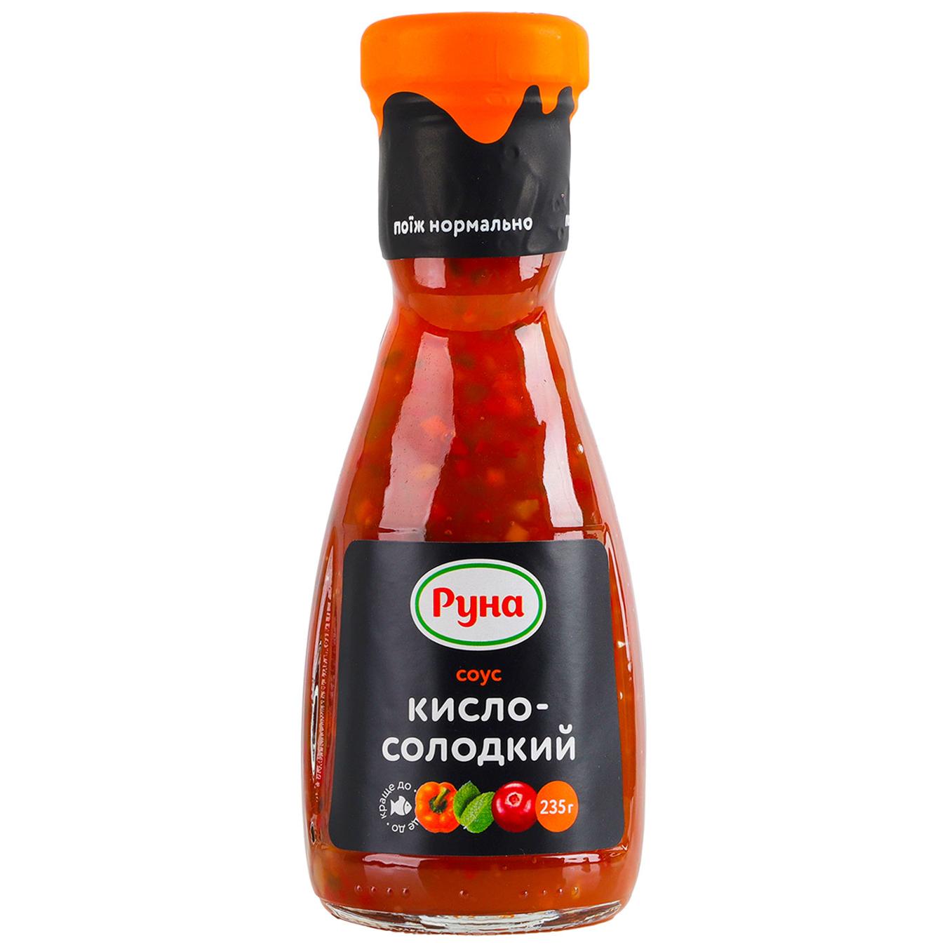 Соус Руна Кисло-солодкий 235г — фото продукту
