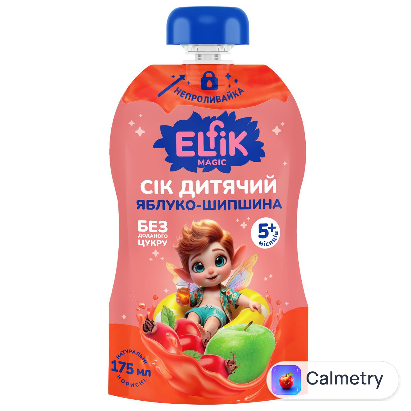 Сік Elfik Magic Яблуко-шипшина з 5 місяців 175мл — фото продукту