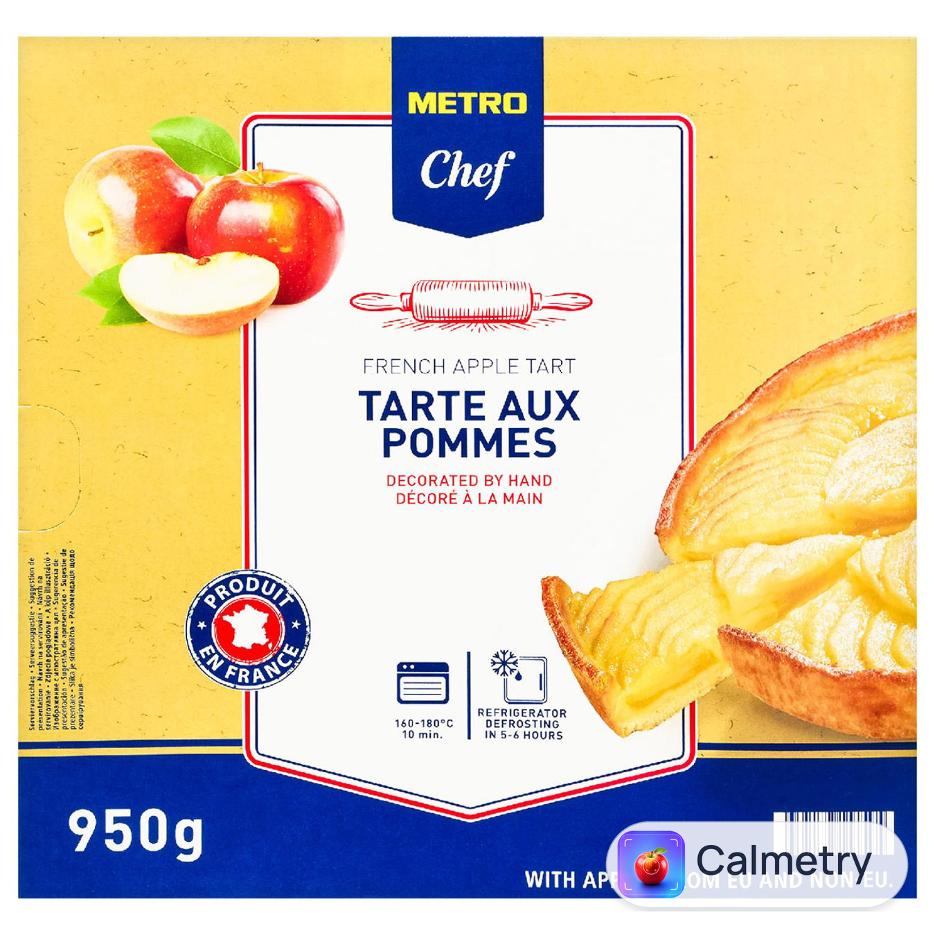 Тарт Metro Chef яблучний 950г — фото продукту