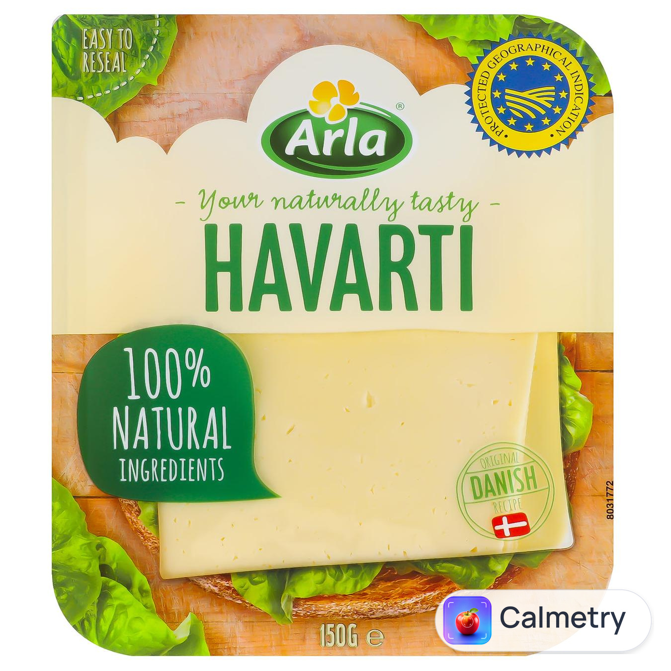 Сир Arla Havarti нарізаний 60% 150г