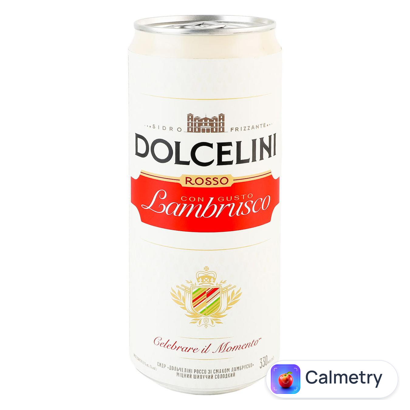 Сидр Dolcelini Rosso Con Gusto Lambrusko шипучий солодкий 7,5% 0,33л