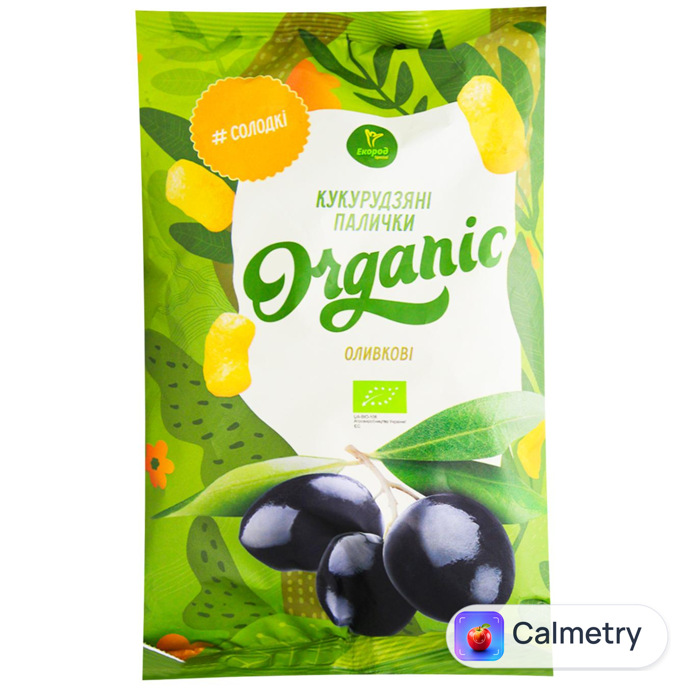 Кукурудзяні палички Екород Organic оливкові 70г