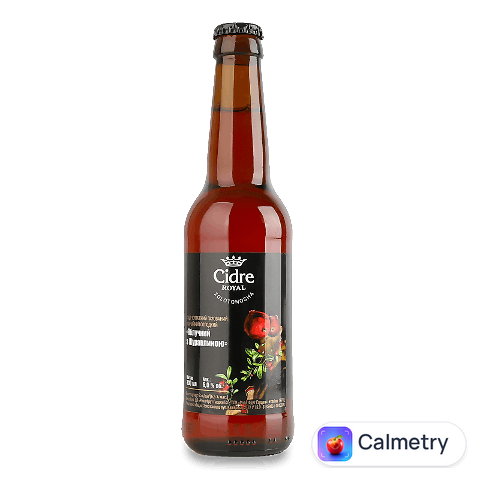 Сидр Cidre Royal яблучний з журавлиною солодкий, 0,33л