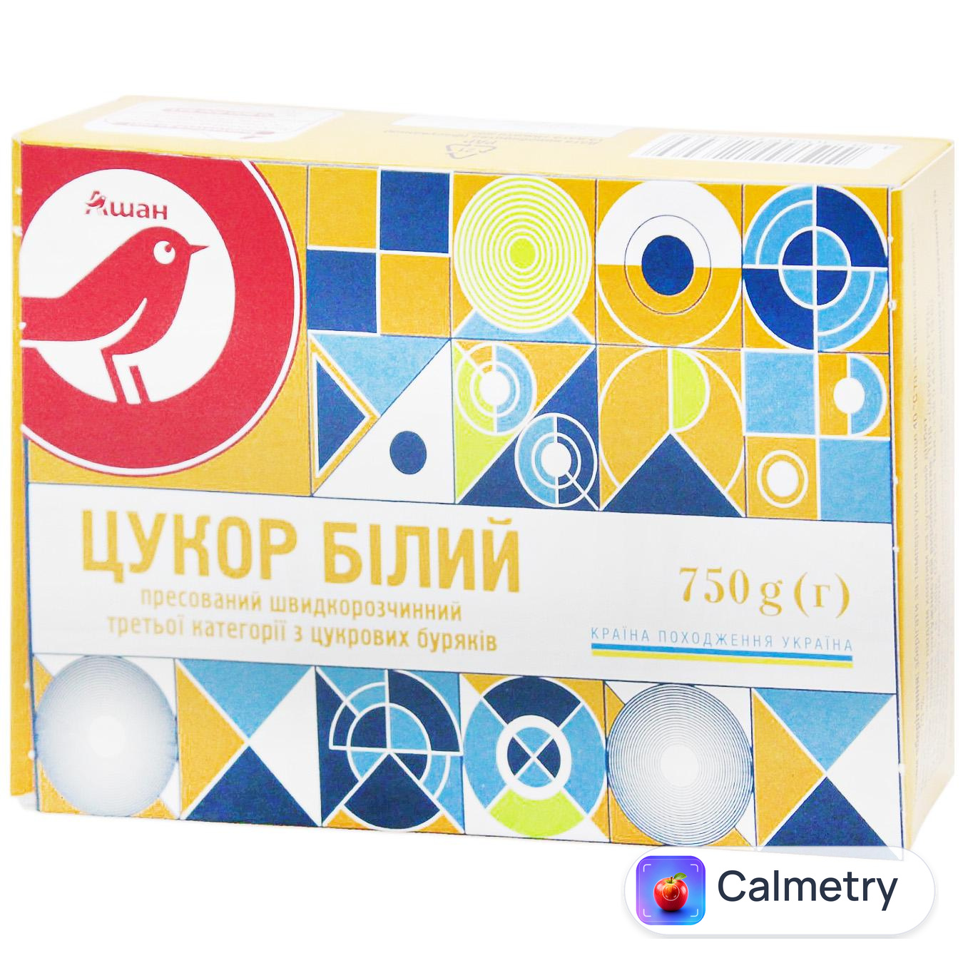 Цукор Auchan білий пресований 750г