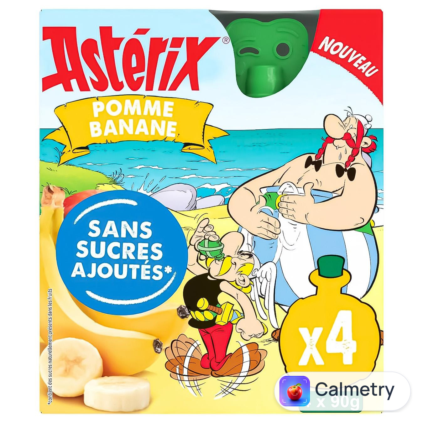Пюре Asterix яблуко-банан 90г х 4шт