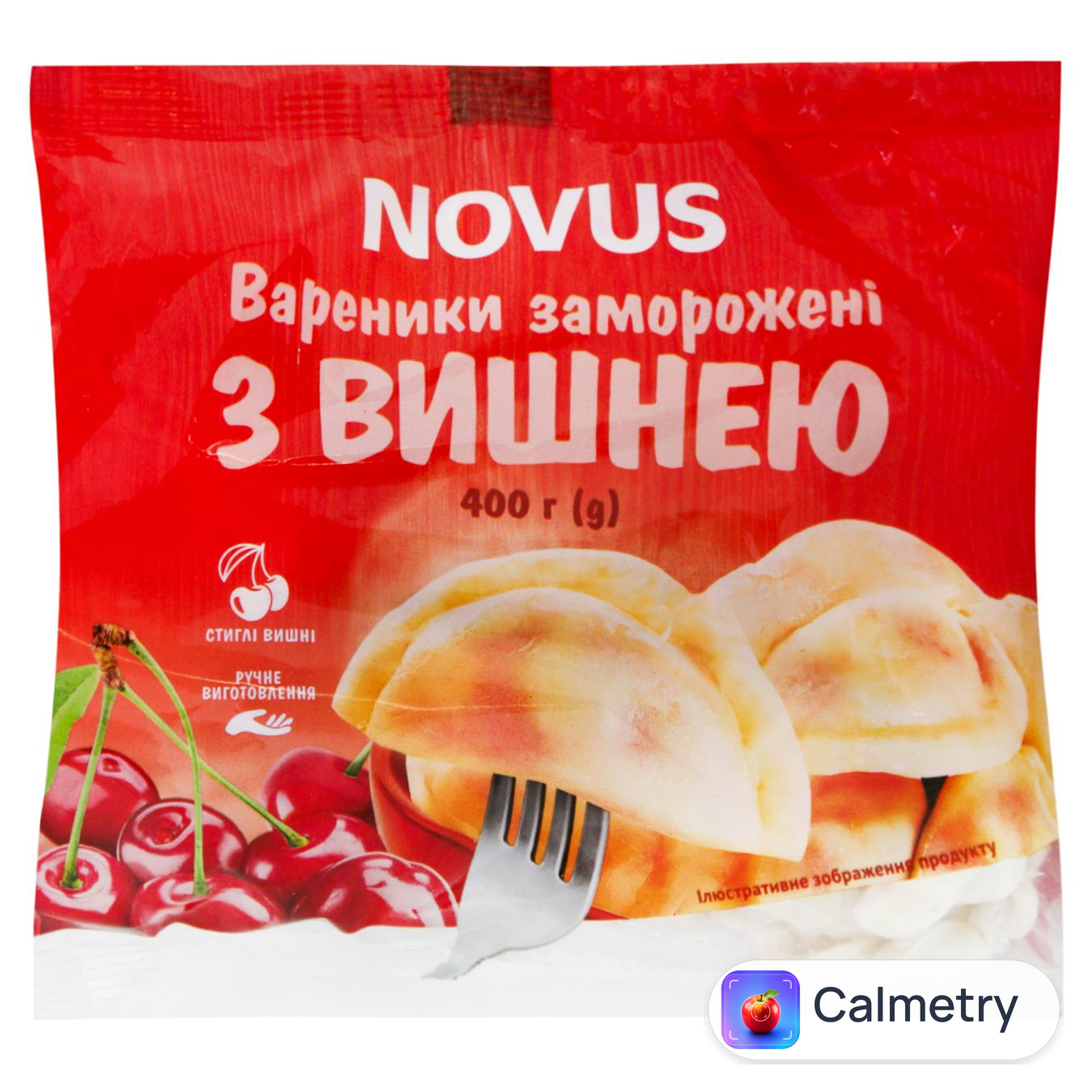 Вареники Novus з вишнею 400г — фото продукту