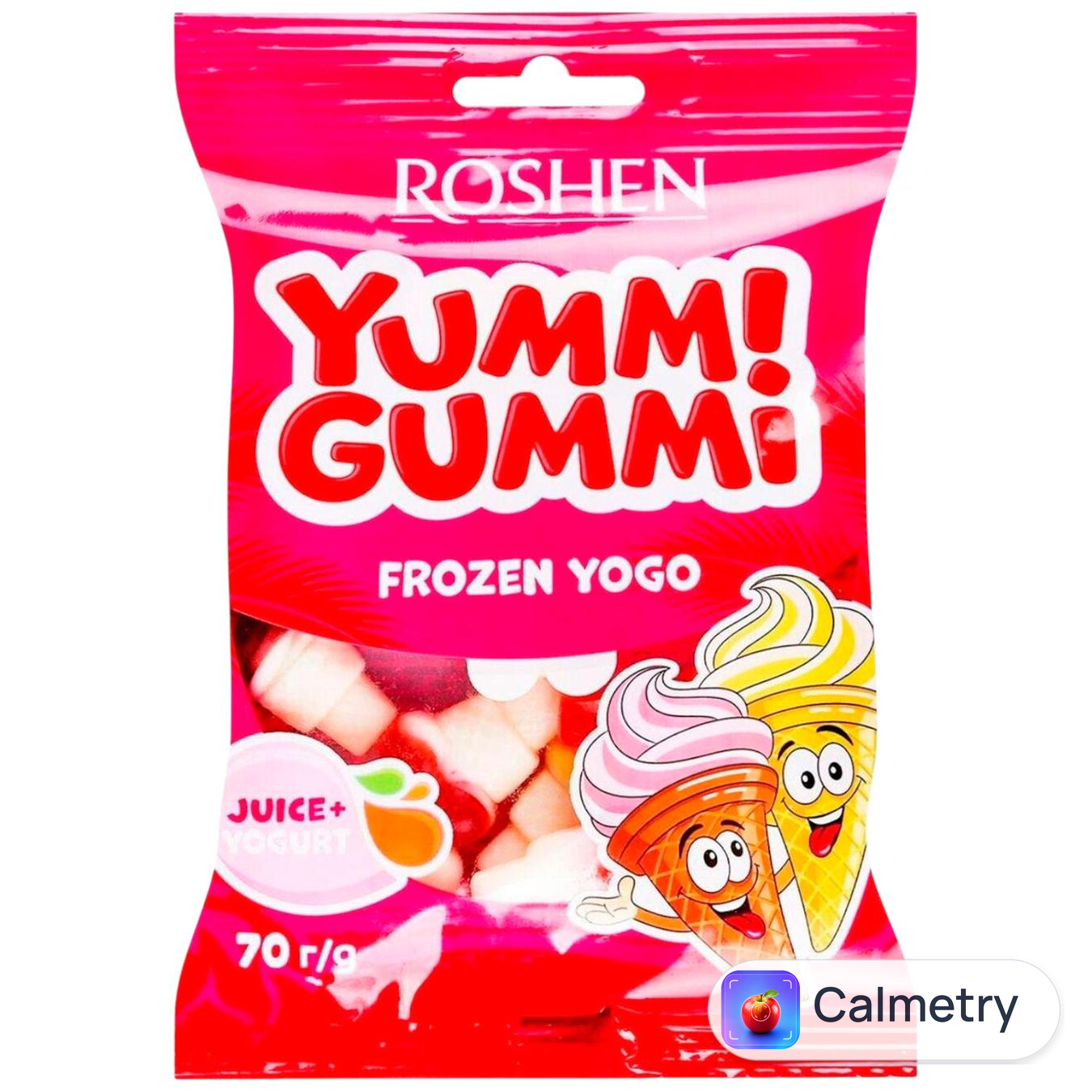 Цукерки Roshen Yummi Gummi Frozen Yogo 70г