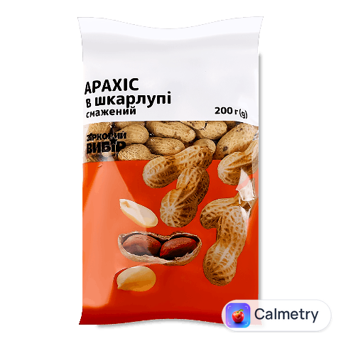 Арахіс Зірковий вибір смажений неочищений, 200г