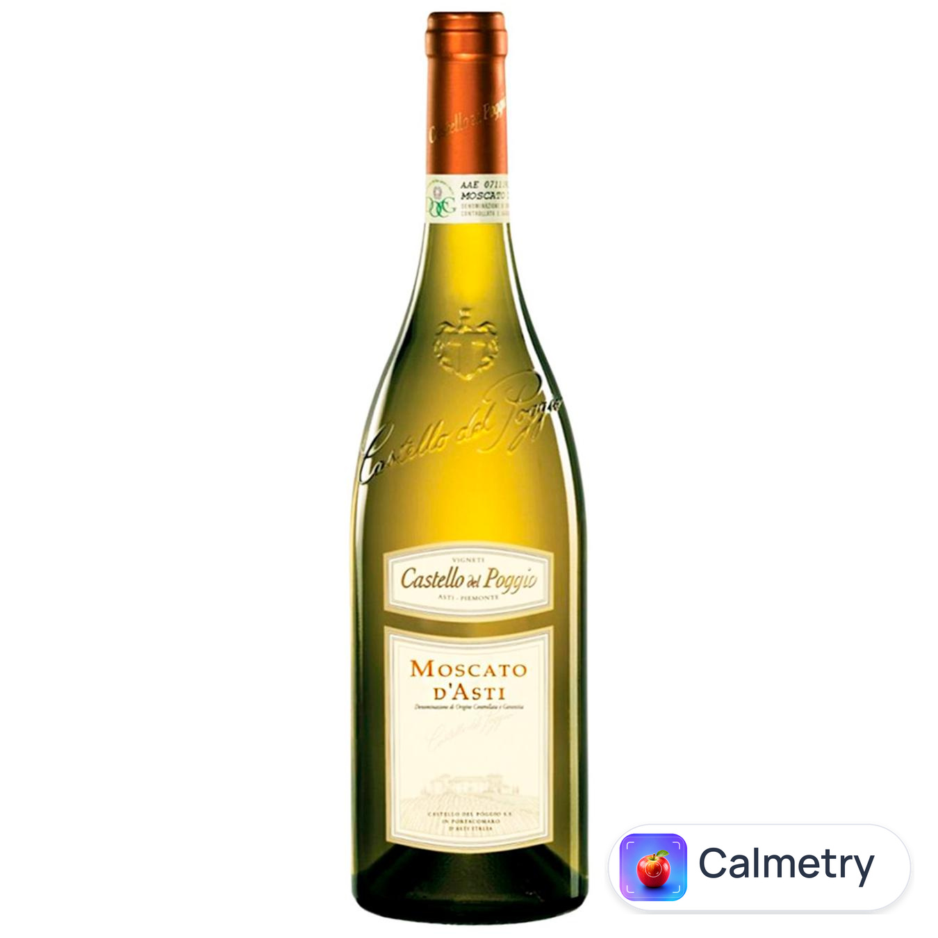 Вино Castello del Poggio Moscato d'Asti біле напівсолодке 5% 0,75л