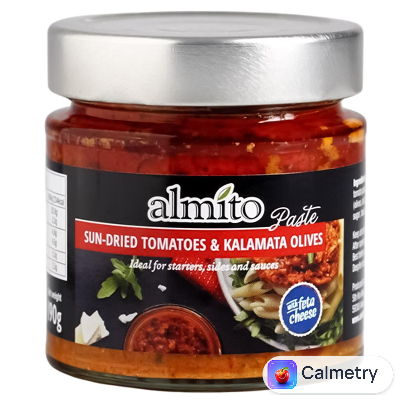 Пате Almito з в'яленими томатами, оливками Каламата та сиром Фета 220мл — фото продукту